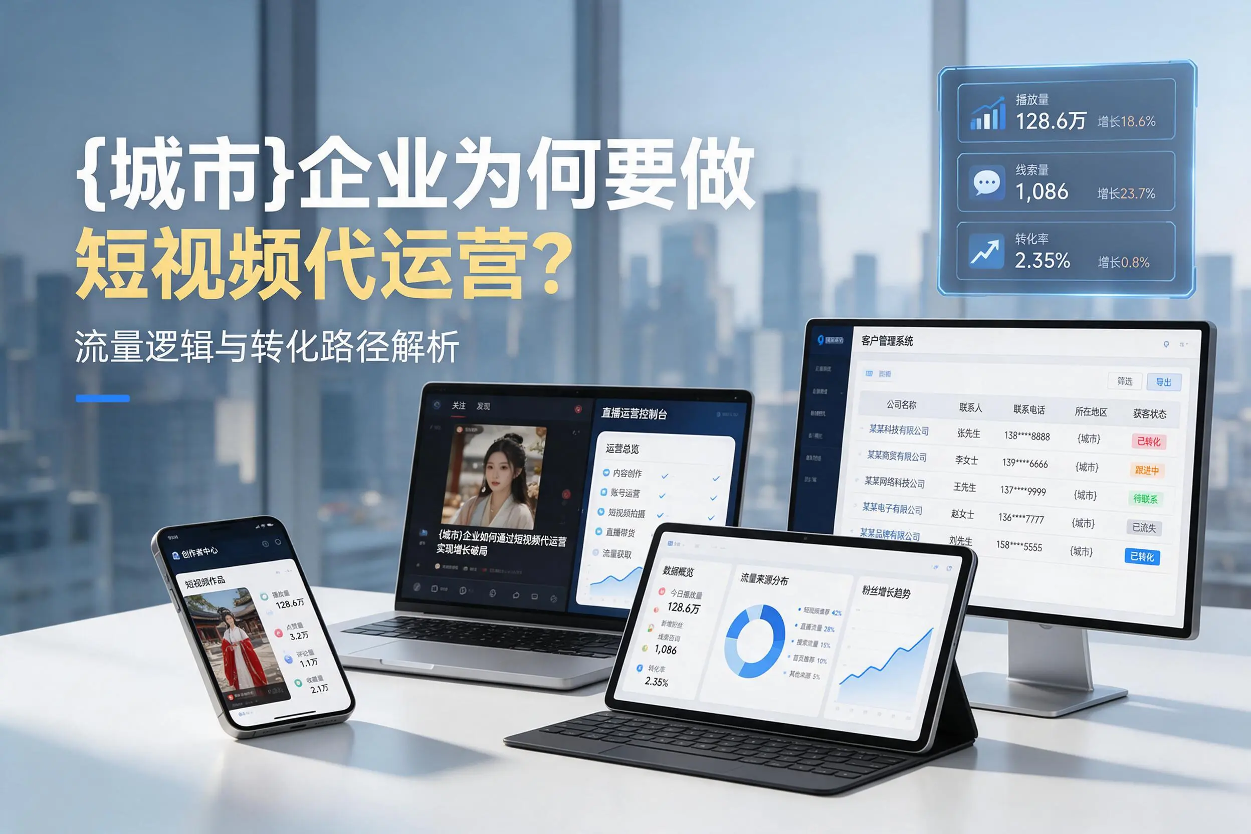 昆明企业为何要做短视频代运营？流量逻辑与转化路径解析
