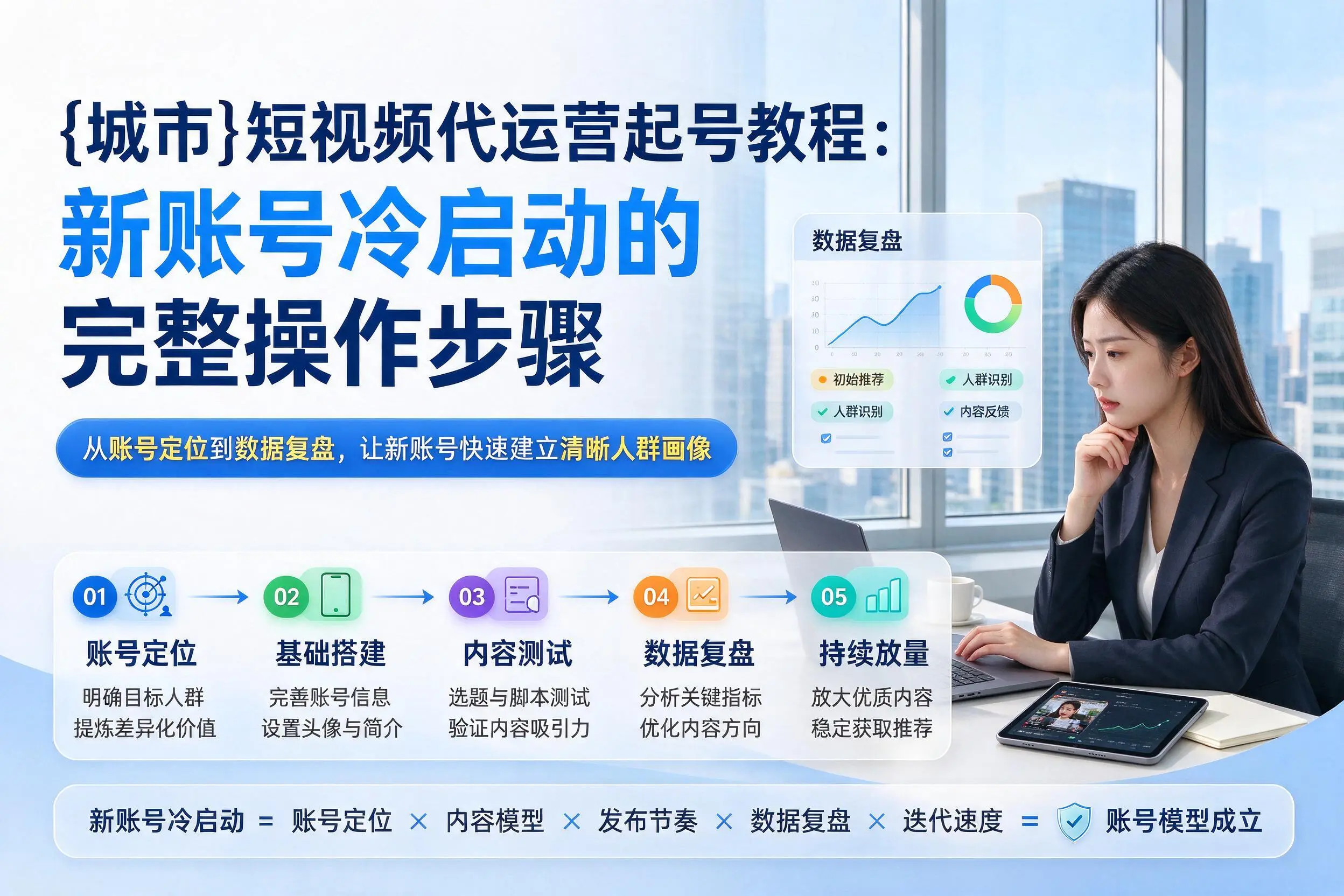 昆明短视频代运营起号教程：新账号冷启动的完整操作步骤