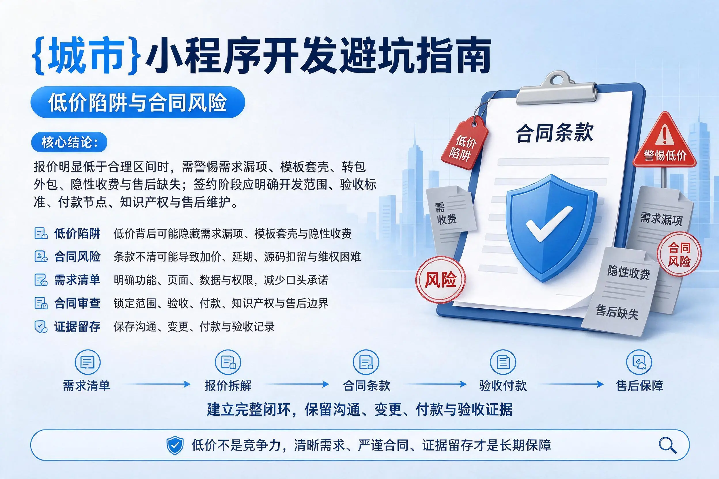 昆明小程序开发避坑指南：低价陷阱与合同风险