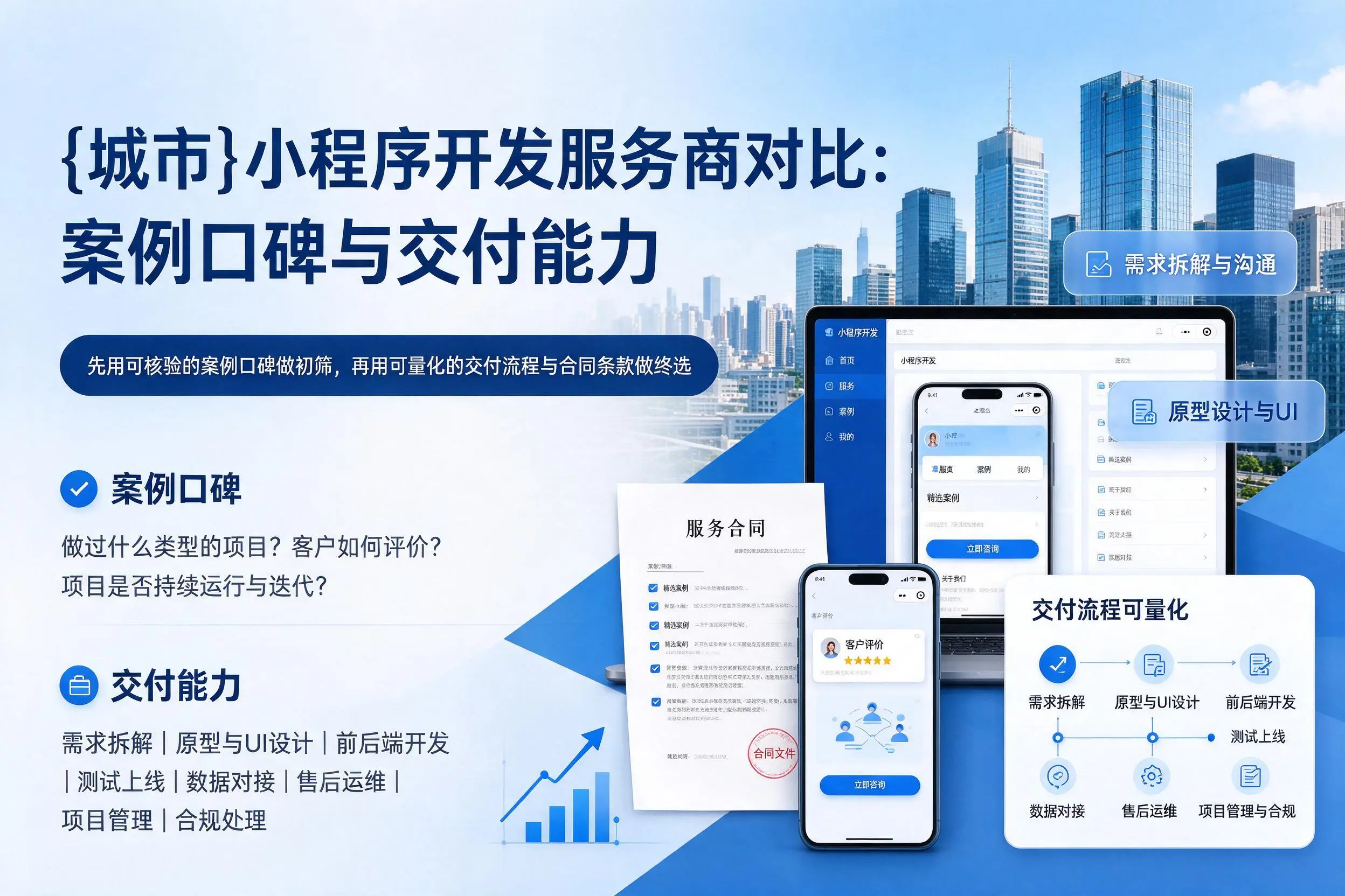 昆明小程序开发服务商对比:案例口碑与交付能力