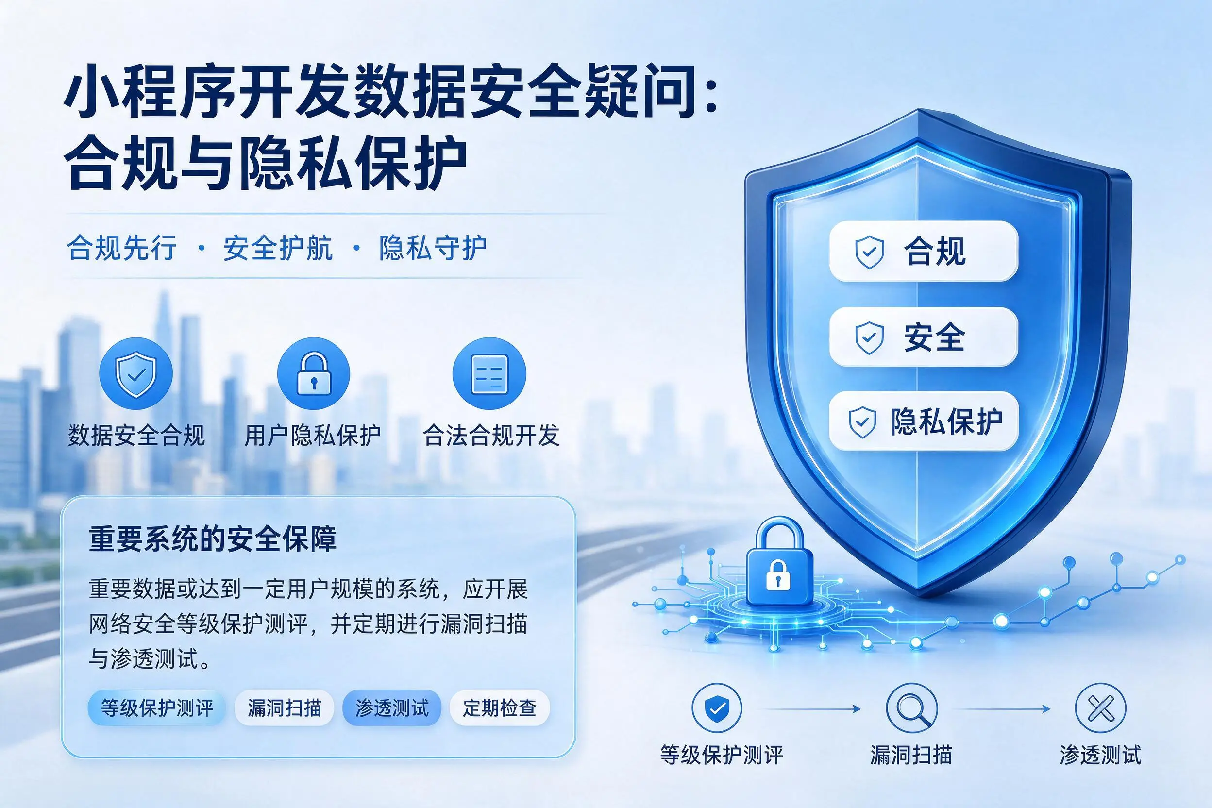 昆明小程序开发数据安全疑问：合规与隐私保护