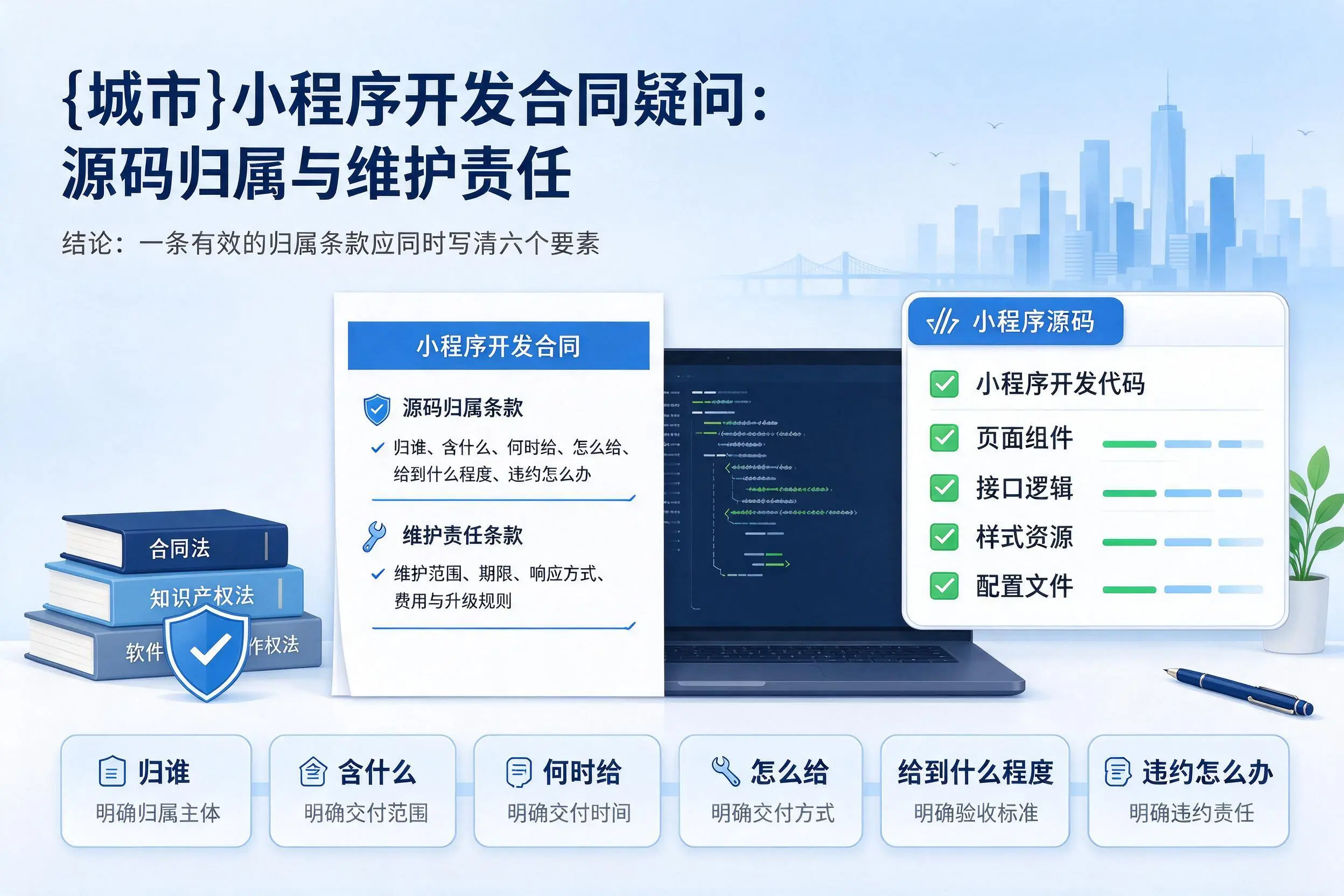 昆明小程序开发合同疑问：源码归属与维护责任