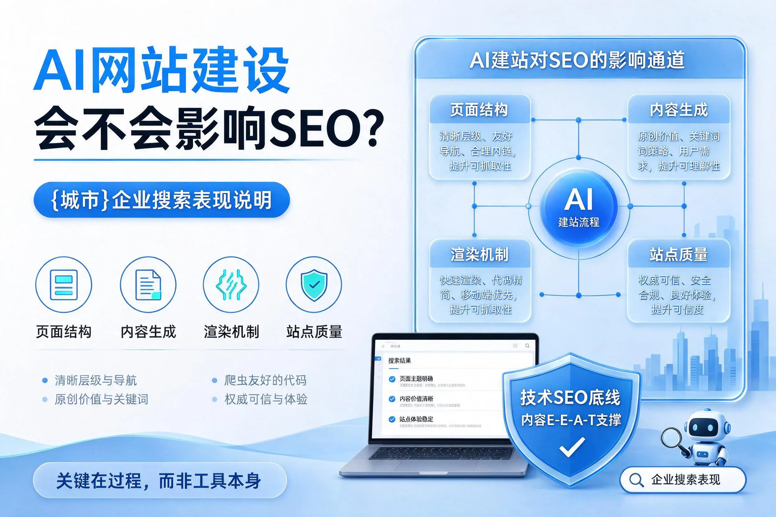 AI网站建设会不会影响SEO?昆明企业搜索表现说明