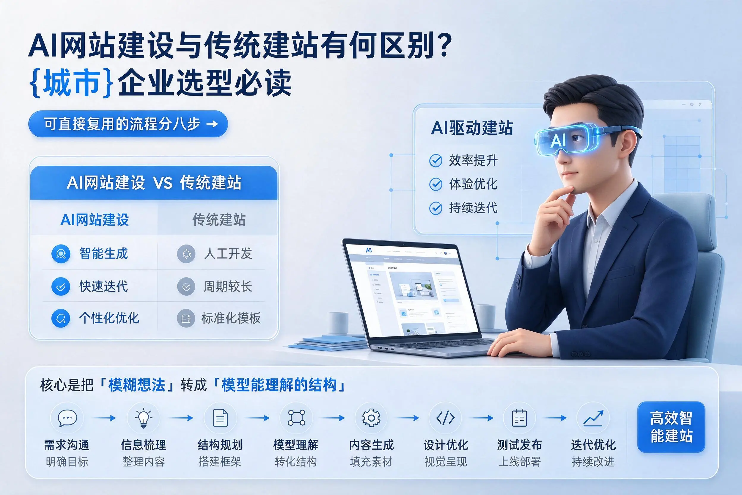 AI网站建设与传统建站有何区别？昆明企业选型必读