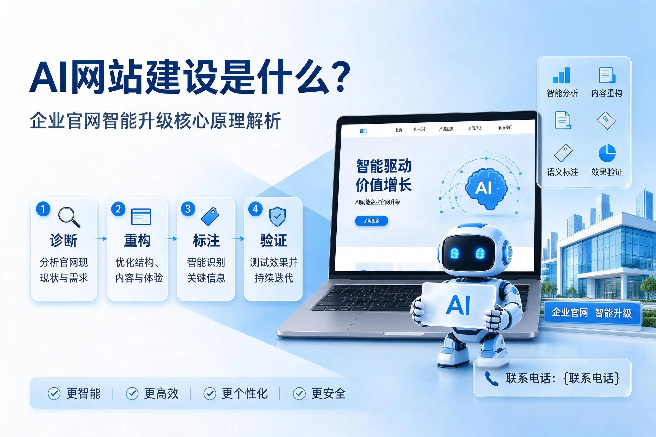 AI网站建设是什么？昆明企业官网智能升级核心原理解析